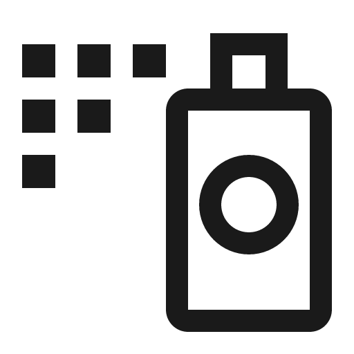 Spray paint icon, solid style, from Carbon