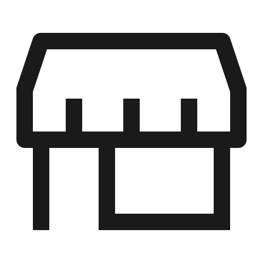 Store icon, solid style, from Carbon
