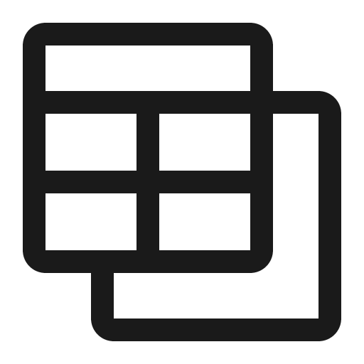 Table built icon, solid style, from Carbon