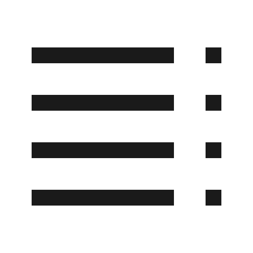 Table of contents icon, solid style, from Carbon