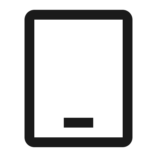 Tablet icon, solid style, from Carbon
