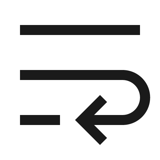 Text wrap icon, solid style, from Carbon
