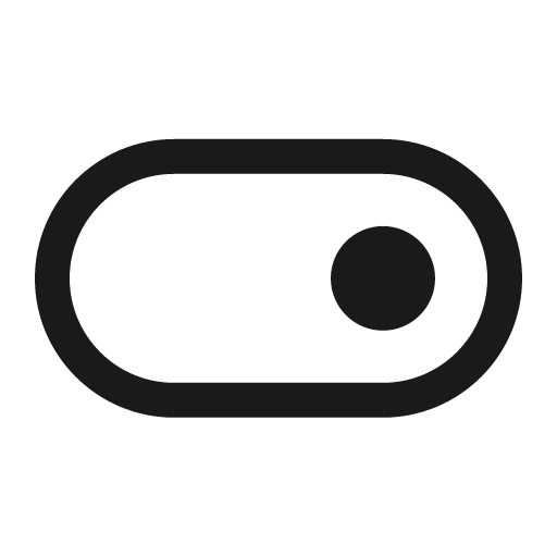 Toggle on icon, solid style, from Carbon