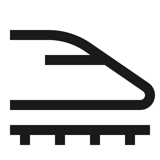 Train speed icon, solid style, from Carbon