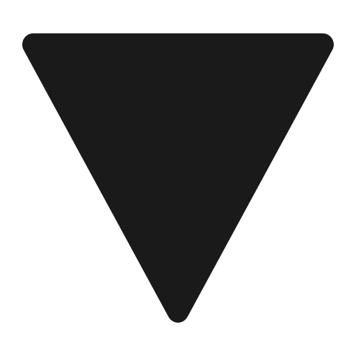 Triangle down solid icon, filled style, from Carbon