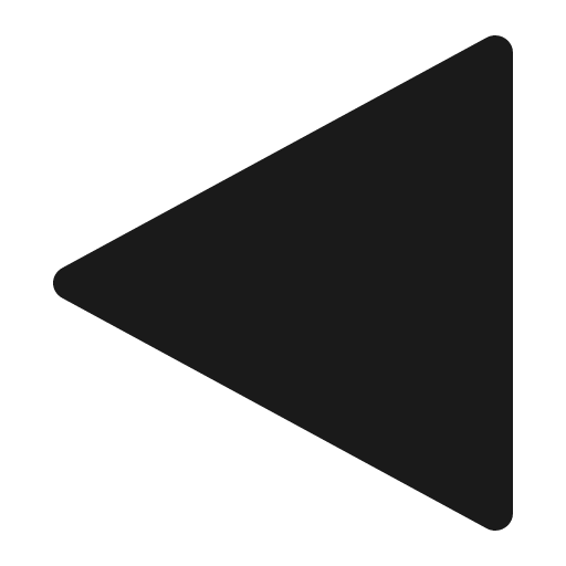 Triangle left solid icon, filled style, from Carbon
