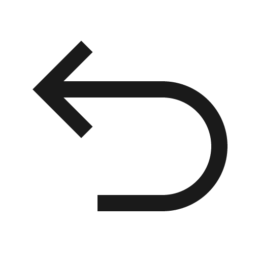 Undo icon, solid style, from Carbon