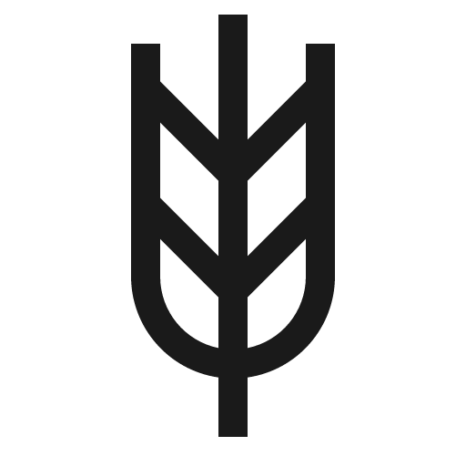 Wheat icon, solid style, from Carbon