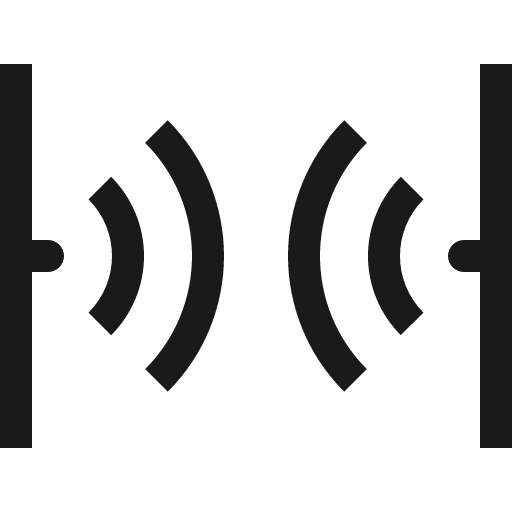 Wifi bridge icon, solid style, from Carbon