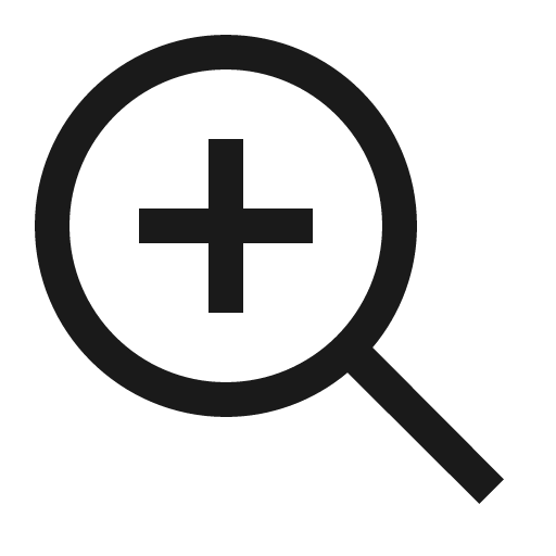 Zoom in icon, solid style, from Carbon