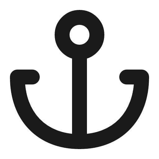 Anchor icon, line style, from Charm Icons
