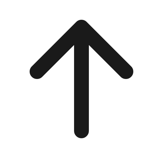 Arrow up icon, line style, from Charm Icons