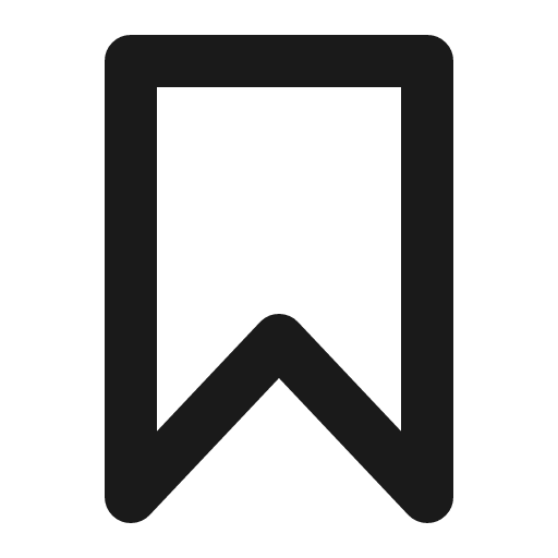 Bookmark icon, line style, from Charm Icons