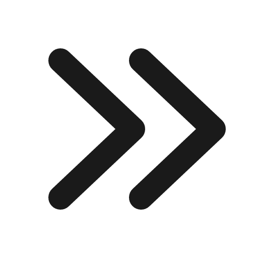 Chevrons right icon, line style, from Charm Icons