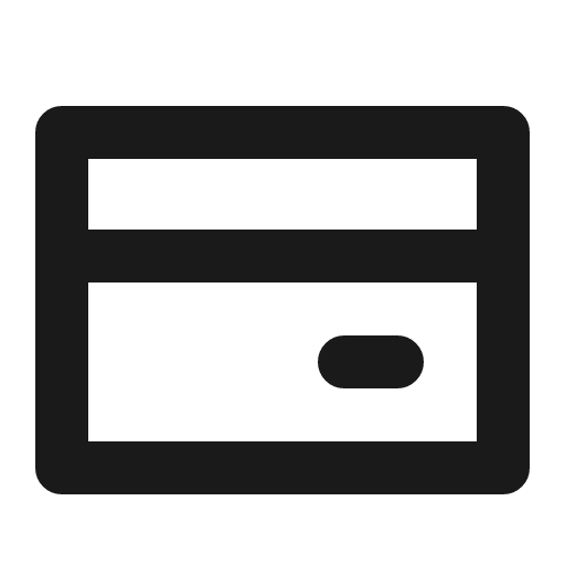 Credit card icon, line style, from Charm Icons