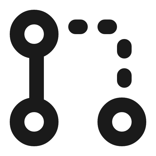Git request draft icon, line style, from Charm Icons