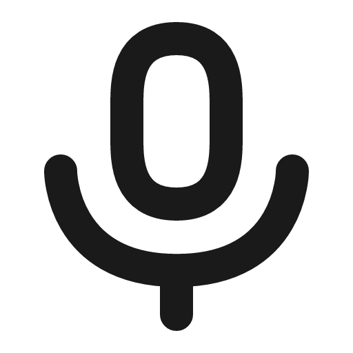 Microphone icon, line style, from Charm Icons