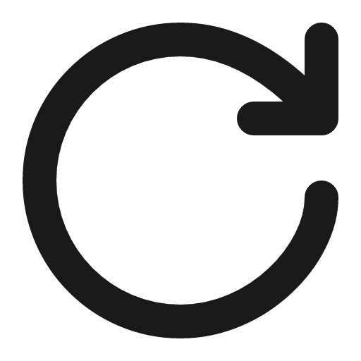 Rotate clockwise icon, line style, from Charm Icons