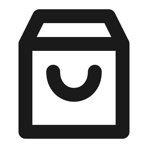Shopping bag icon, line style, from Charm Icons