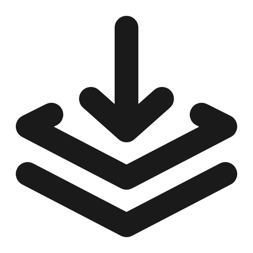 Stack push icon, line style, from Charm Icons