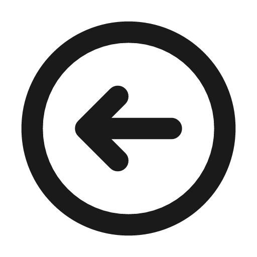 Arrow circle left icon, line style, from coolicons