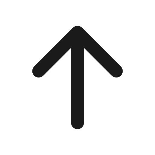 Arrow up md icon, line style, from coolicons