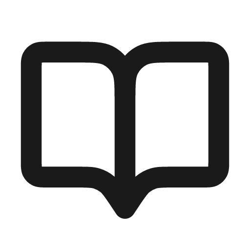 Book open icon, line style, from coolicons