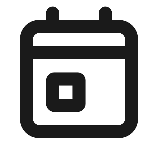 Calendar event icon, line style, from coolicons