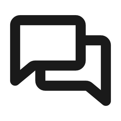 Chat conversation icon, line style, from coolicons