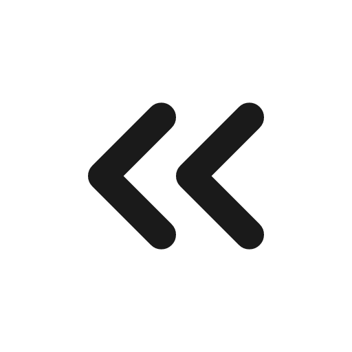 Chevron left duo icon, line style, from coolicons