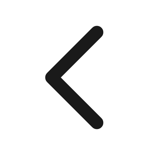 Chevron left icon, line style, from coolicons