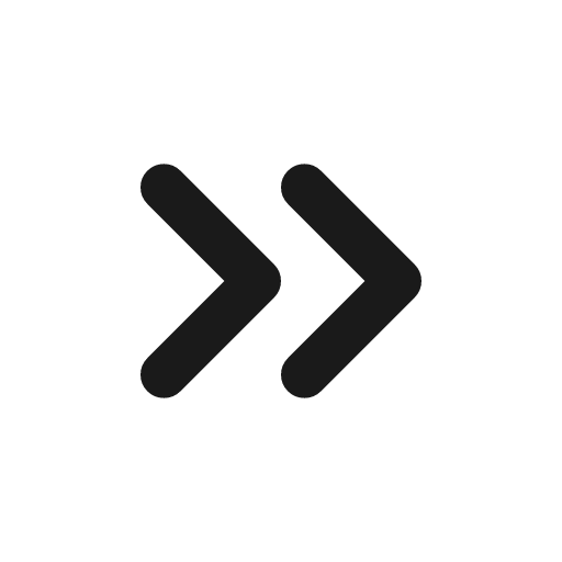 Chevron right duo icon, line style, from coolicons