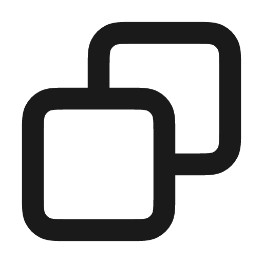 Copy icon, line style, from coolicons