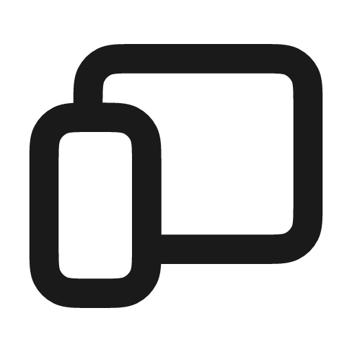 Devices icon, line style, from coolicons