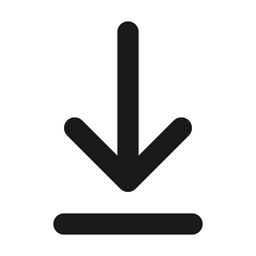 Download icon, line style, from coolicons