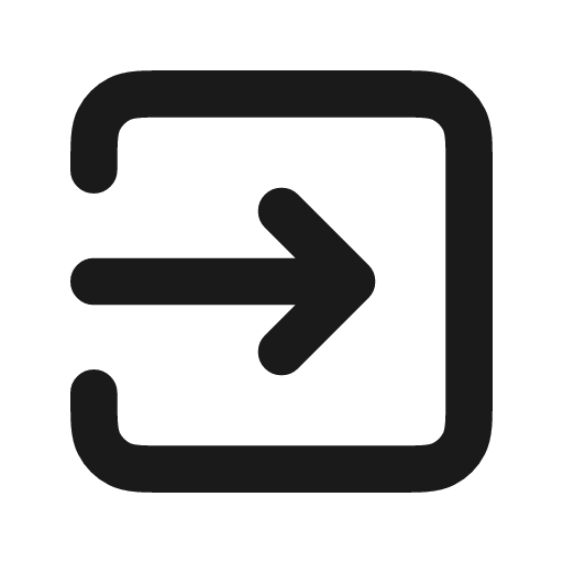 Exit icon, line style, from coolicons
