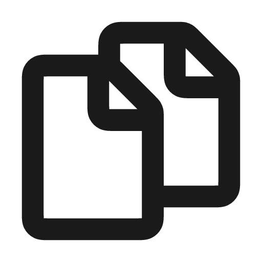 Files icon, line style, from coolicons