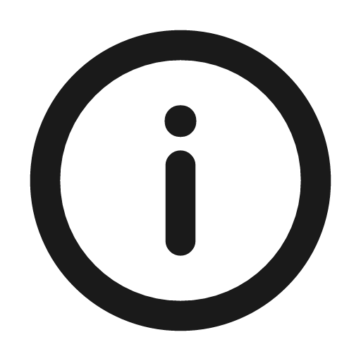 Info icon, line style, from coolicons
