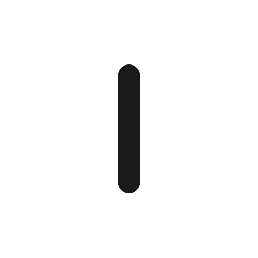 Line m icon, line style, from coolicons