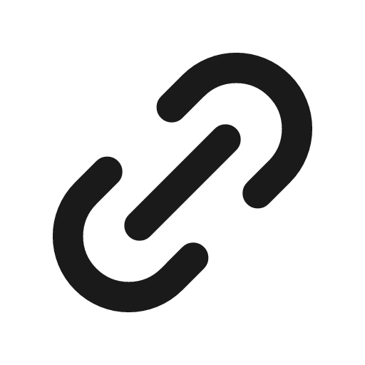 Link icon, line style, from coolicons