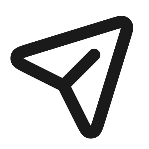 Paper plane icon, line style, from coolicons