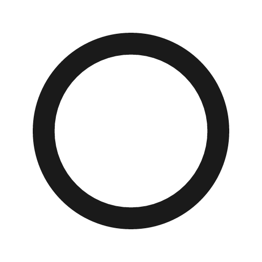 Radio unchecked icon, line style, from coolicons