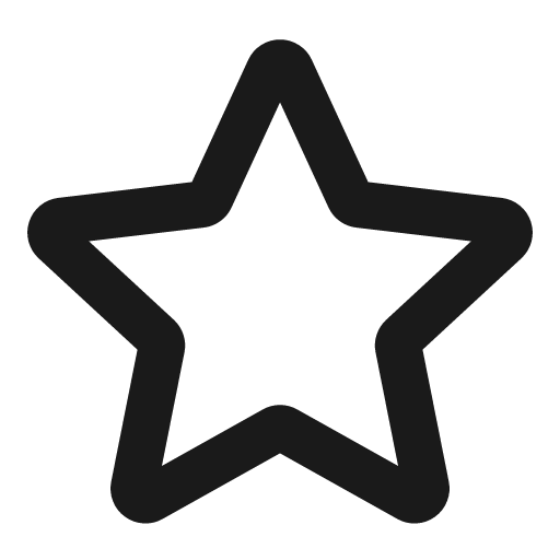 Star icon, line style, from coolicons
