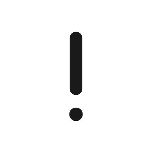 Warning icon, line style, from coolicons