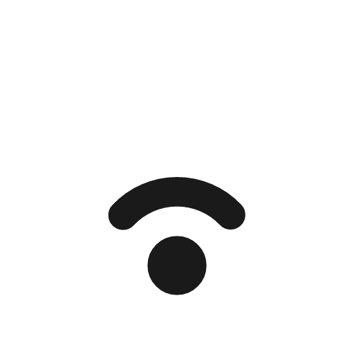 Wifi low icon, line style, from coolicons