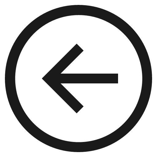 Arrow circle left icon, solid style, from CoreUI Free