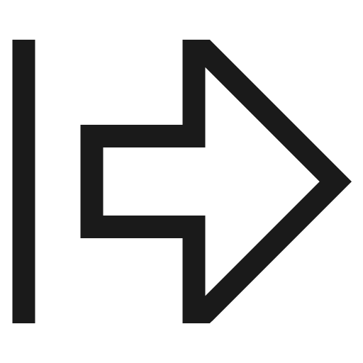 Arrow thick from left icon, solid style, from CoreUI Free