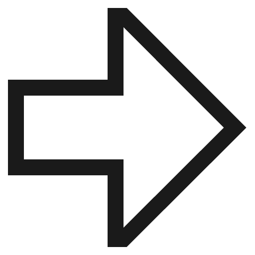 Arrow thick right icon, solid style, from CoreUI Free
