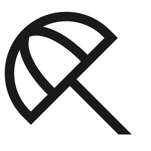 Beach access icon, solid style, from CoreUI Free