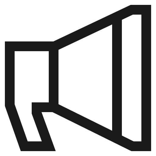 Bullhorn icon, solid style, from CoreUI Free